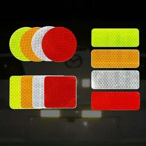 야광스티커 직사각형 리플렉터 반사 스티커 레드 리플렉터스티커 야광스티커 야간주행 차스티커 화물차용품