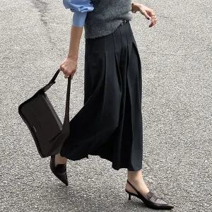 [난닝구] 어베코 플리츠롱스커트