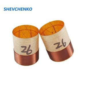 Shevchenko 26mm 코어 혼 수리 부품 우퍼 보이스 코일 원형 구리 와이어 2 층 내경베이스 링