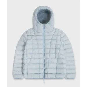 11월 19일 배송 CHICKS 커브라인 후디드 라이트 패딩 스카이블루 5016180055 298100