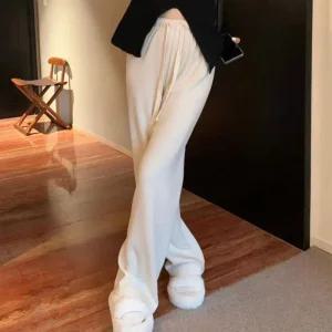 와플 여자 와이드 여성 팬츠 가을 골지바지 와이드바지 골덴바지 키본단