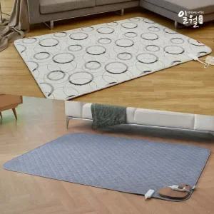 [T감사제 가격 29,900원] 일월 동그라미/블랙 그라나이트 카본매트 더블사이즈(원난방)