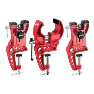 SWIX T149-50 스키 바이스, 50mm 와이드 죠 알파인 및 다운힐 왁싱 튜닝을 위한 내구성 있는 조절 클램프