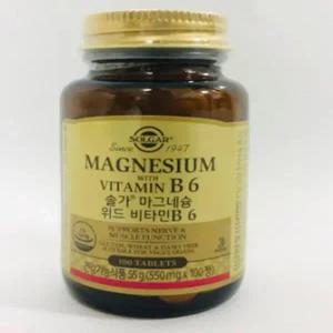 [유로메디] 솔가 마그네슘 위드 비타민 B6 100정 1개월분