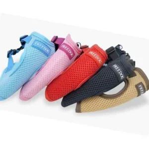 산책용품 강아지 메쉬 하네스 블랙 XL 안전고리 고정장치 피부 피부보호