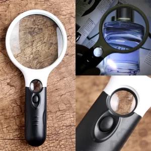 새나로 LED 라이트 돋보기 90MM 감정 핸디형 확대기