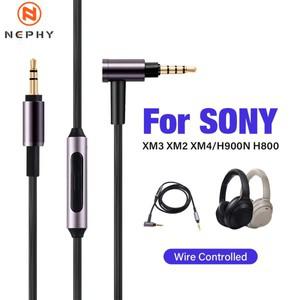소니 호환 WH 1000XM2 H900N 800 MDR 1A 1000x ATH MSR7 헤드폰 오디오 마이크 액세서리 용 3.5mm 잭 Aux