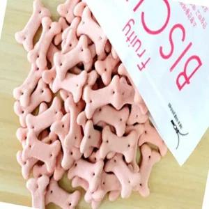 딸기맛 강아지 비스킷 220g 애견 간식 과자 반려동물
