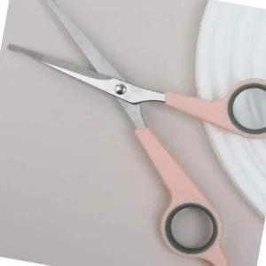 애완견 안전 미용가위 핑크 색상 M 애견 모발 관리 전용 가위