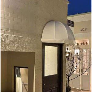 반원형 차양 디자인 야외 헤드 접이식 지붕 접다 천막 1m 옥상 문구 창문 화이트 어닝