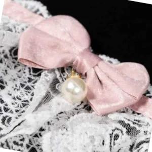 강아지 스카프 케이프 반려견 손수건 핑크 M 액세서리