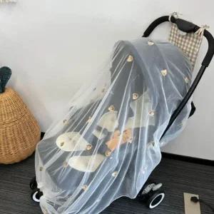 한 유모차용 망사 모기장 모기와 해충으로부터 안전하게 통기성이 좋은 사계절 간편한 탈부착