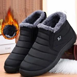 [블루마켓]여성 남성 겨울 방한 털 안감 패딩 따뜻한 방한화 패딩화 할머니털신발 털신 패딩슬립온 양털슬