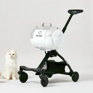 Mungly 1+1 강아지 유모차 애견유모차 원터치 퀵폴딩 강아지유모차 분리형 프리미엄 소형견 접이식 개모차