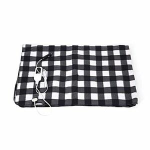 ZTBH 휴대용 담요 따뜻한 12V 난방 차량용 담요, 안전 전기 USB 추운 날씨에 좋은 (색상: 검정색)