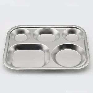 [골드스마일]천성 어린이 식판 급식 유아용 배식판 3찬 29.7cm 가정용식판