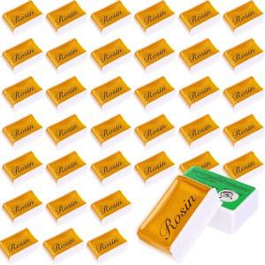 Boao 바이올린 첼로 비올라 로진 라이트 로우 더스트 리본 스트링 음악 악기 액세서리용 36피스 내추럴