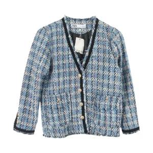 자라 (WOMEN - XS) [미사용품] 코튼 트위드 자켓