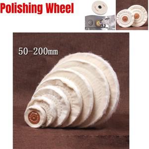 코튼 린트 천 버핑 연마 아버 버퍼 광택제 패드 매트  화이트 그라인딩 샌딩 헤드  50-200mm