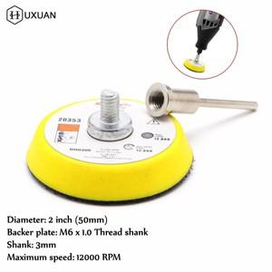 혼합 그릿 샌딩기 디스크  3mm 생크 광택제 연마 패드  백커 플레이트  2 인치