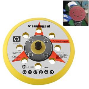 1pc 5 인치 125mm 8 홀 샌더 백킹 패드 후크 및 루프 폴리 셔 스폰지 샌딩 디스크 에어 용 5/16 UNF 수나사