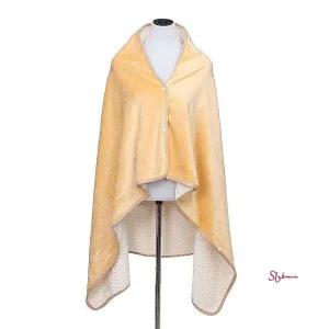 망토담요 미니 옐로우 100x150cm 무릎 이중 차량용 사무실 모자 귀여운 학생pqr627