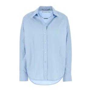 알렉산더왕 라이트 블루 코튼 오버사이즈 셔츠 1WC3251133 459B