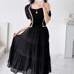 [하프클럽/]여성 콘트라스트 탱크 나시티와 카디건 세트