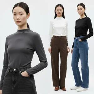 [샵앤] [무료배송] 국산 여성 기모 이너 소프트 티셔츠 3종 균일가