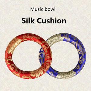 노래 그릇 쿠션 홈 인테리어 패드 악기 액세서리 요가 명상을타입 실크 매트 불교 티베트