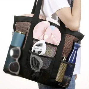 수영 가방 휴양지 물놀이 메쉬 목욕 비치백