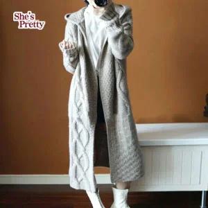 [쉬즈프리티]톰슨후드롱가디건_P356366644