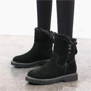 [라일리] Rly 여성 부츠 전체 털안감 옆지퍼 겨울 방한부츠 퍼