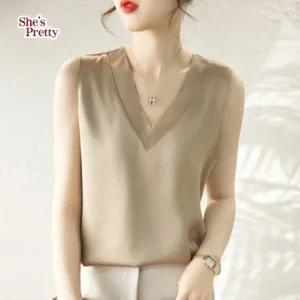 [쉬즈프리티]시스루V넥민소매_P367970090