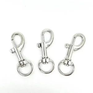 SPS 권총형 개고리 걸쇠 실버색상 10p 키링부자재 수직걸쇠