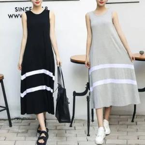 [라일리여성의류] Rly 미디원피스 브이넥원피스 반팔원피스 청치마 프릴