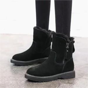 [라일리] Rly 여성 부츠 전체 털안감 옆지퍼 겨울 방한부츠 퍼  42090897)