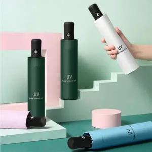 심플 우산 UV 3단 암막 초경량 양산