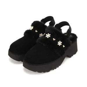 [갤러리아] 바바라 투 웨이 퍼 클로그 슬리퍼 BBI570BK