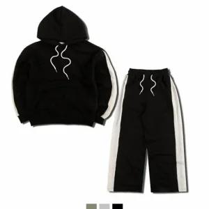 오버핏 트레이닝복 골지 반팔 세트 니트티 HL] 티셔츠