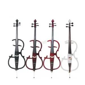 입문용 일렉트릭 연습생 전자 공연 첼로 연주 풀프레임 화이트