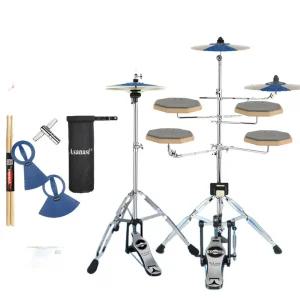 페달 패드 초보자 연주 연습용 세트 연습기 입문용 드럼 킥패달