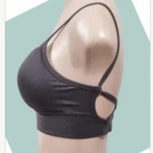 캐미솔 골지 끈 브라탑 캡나시