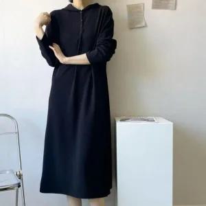 롱원피스 쉬폰  원피스 셔츠 정장 여자 하객 (494gH)