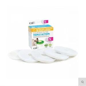 [콩심팥심]고양이 정수기 캣잇 트리플 액션 필터 5p 요로 건강 강아지물