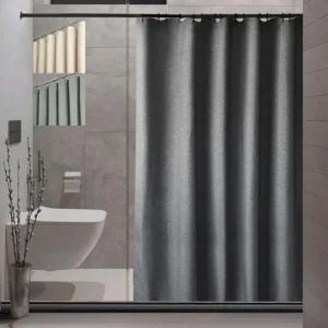 패브릭 화장실 린넨풍 커튼 욕실 인테리어 샤워 공간 분리 커버 180xcm 리넨풍 방수