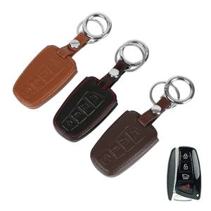 현대 호환용 신형 4버튼 차키 케이스 그랜져 HG 산타페 DM 제네시스 DH 에쿠스 키홀더 차량 자동차 용품