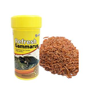 샘아쿠아 리프레쉬 감마루스 250ml/수생 거북이 전용 사료