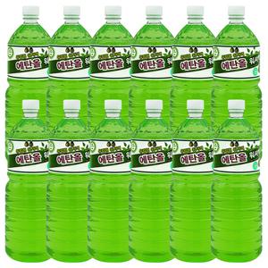 탑크린 에탄올 워셔액 1.8Lx12개 사계절 식물성 자동차 워셔액