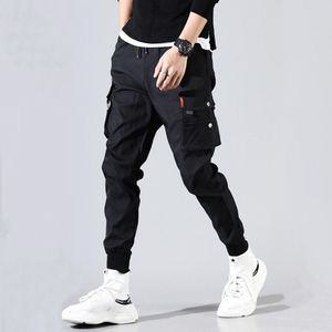 남성 테크웨어 심플레드 카고 스트릿 조거팬츠 바지